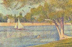Banks Of Seine Seine At Grande Ja Canvas Art Print Georges Seurat In 2021 Seurat Paintings Seurat Georges Seurat