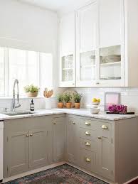 Mixed Metals Two Toned Cabinets Flowers Greenery Gold Pulls White Counter Tops Kitchencab Kitchen Remodel Small Kitchen Design Small New Kitchen Cabinets