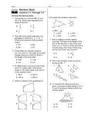 Geometric shapes are all around us. Quiz 7 1 7 3 Docx Triangle Elementary Mathematics