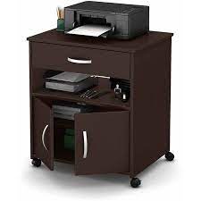 South Shore Smart Basics Printer Cart On Wheels Multiple Finishes Walmart Com Printer Cart Printer Stand Printer Cabinet