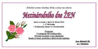 Tým the sims™ dnes slaví mezinárodní den žen! Mezinarodni Den Zen Oficialni Stranka Obce Chvalovice