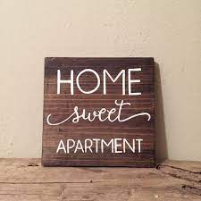 Home Sweet Apartment Wood Sign Apartment Decor College Etsy College Apartment Diy College Apartment Decor Simple Apartment Decor