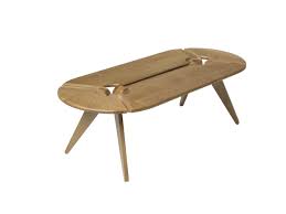 Placido oval coffee table item: Oblong Coffee Table White Oak New Breed Furniture
