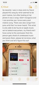 @apple gave me half a mil and a commercial to post coloring book exclusively on applemusic for 2 weeks, explained chance. Unreleased Music From Post Malone And Juice Wrld Postmalone