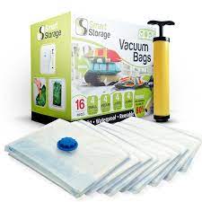 Smart Storage Vacuum Storage Bags 16 Pack Space Saver Bags For Clothes Pillows Bedding Travel Luggage Vacuum Seal Storage Bags Walmart Com Walmart Com