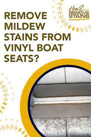 How To Remove Mildew Stains From Vinyl Boat Seats Mildew Stains Remove Mildew Stains Mildew