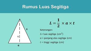 Lallu untuk mencari rumus segitiga sama kaki bisa menggunakan rumus seperti dibawah ini. Rumus Segitiga Luas Keliling Dan Contoh Soal Pembahasannya