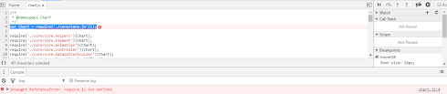 Uncaught Referenceerror Require Is Not Defined Chart Js