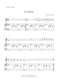 Precious memories trio violin 1 violin 2 piano with score parts. Free Printable Sheet Music Free Violin And Piano Sheet Music La Paloma