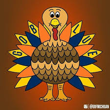 Happy Thanksgiving We Re Thankful For All Of Our Wolverines Michigan Wolverines Football Thanksgiving Clip Art Michigan