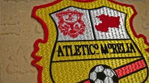 .mexican football club, metal emblem, red yellow metal mesh background, club atletico morelia, liga mx, morelia, mexico, football for desktop free. Atletico Morelia Logo