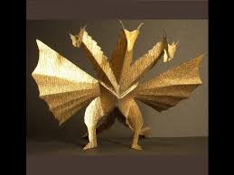 Cara membuat bunga dari kertas origami tentu akan terlihat sulit bagi kita yang belum terbiasa. King Ghidorah Of Kiriorigami Paper Craft Youtube
