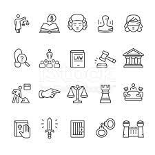 Law Legal System Court Related Vector Icon Set Logo De Derecho Apuntes De Derecho Tatuaje De Ironman