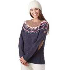 Both sweater and sweatshirt are made to keep you warm; Fjallraven Ovik Knit Sweater Women S Backcountry Com