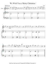 We Wish You A Merry Christmas Violin Sheet Music With Letters We Wish You A Merry Christmas Sheet Music For Flute Christmas Sheet Music Sheet Music Flute Music