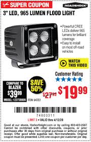 Roadshock 3 In Led Flood Light For 19 99 In 2020 Led Flood Lights Flood Lights Led Flood