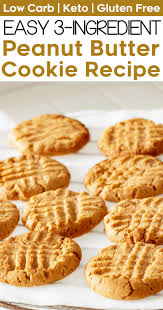 Easy Low Carb Keto Peanut Butter Cookie Recipe These Sugar Free Cookies Are Ch Sugar Free Peanut Butter Keto Peanut Butter Cookies Peanut Butter Cookie Recipe