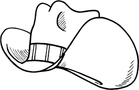 Baseball Cap Coloring Page Cowboy Hats Coloring Pages Superman Coloring Pages