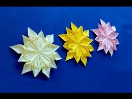 Origami 12 Petals Flower Origami Snowflake Dennis Walker Great Ideas For Christmas Youtube Origami Noel Papier