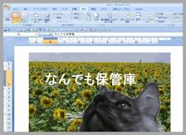 Excel 貼り付けた画像の上に文字を書く方法