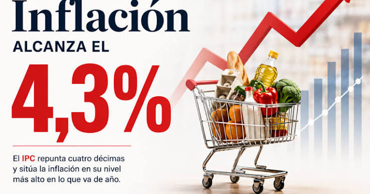 La inflación se dispara al 4,3%: llenar el depósito cuesta hasta 16 euros más y vuelve a estrechar el bolsillo | Demócrata