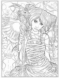 Flowers coloring pages for adults. Get This Advanced Fantasy Coloring Pages For Grown Ups 8cdg