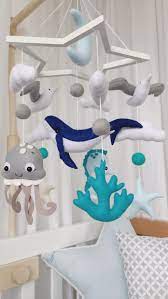 Whale Baby Mobile Nursery Ocean Sea Cot Baby Boy Mobile Etsy Baby Shower Gifts For Boys Nursery Decor Baby Boy Mobile