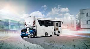 Class a motorhomes are the largest and most luxurious rvs on the road. Leave The Toy Hauler At Home And Go Glamping In This Luxury Motorhome With A Built In Garage Carscoops