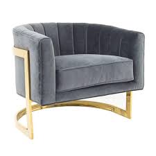 Art Deco Styled Armchair With Brass Frame 1stdibs Com Art Deco Chair Deco Chairs Art Deco Furniture