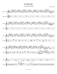 Print and download megalovania sheet music by ironinvoker47 arranged for piano. Undertale Theme Sheet Music For French Horn Brass Duet Musescore Com