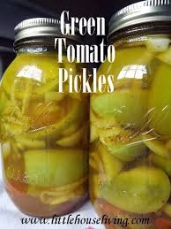 Spicy Green Tomato Pickles Recipe Green Tomato Recipes Pickled Green Tomatoes Pickling Recipes