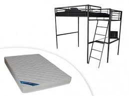 lit mezzanine casualii 2personnes bureau noir avec matelas en 2021 lit mezzanine matelas mezzanine
