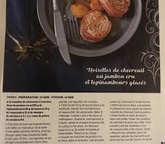 Noisette De Chevreuil Au Jambon Cru Et Topinambour Glace Jambon Cru Noisette Jambon