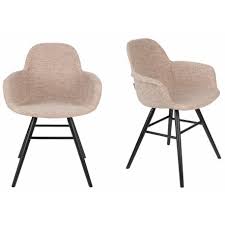Maybe you would like to learn more about one of these? Lot De 2 Fauteuils Albert Kuip Soft Zuiver Assise De Table En Tissu Beige Et Bois 55x59x81 5cm L Heritier Du Temps