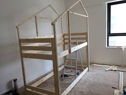 Make An Indoor Playhouse Bunk Bed Ikea Mydal Hack Indoor Playhouse Ikea Mydal Bunk Beds