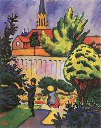 August Macke Kinder Im Garten Children In The Garden 1912 August Macke Macke Art Macke