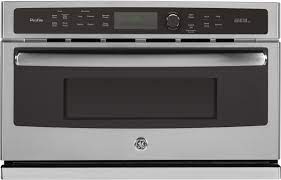 Our microwaves are available in multiple colors & sizes. Ge Psb9120sfss 30 Inch Single Electric Wall Oven With 1 7 Cu Ft Capacity Advantium Speedcook Technology 4 Ovens In 1 Speedcook True European Convection Warming Proofing Sensor Microwave Over 175 Preprogrammed Recipes