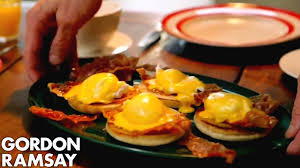 Do not beat eggs or season yet. Eggs Benedict With Crispy Parma Ham Gordon Ramsay Youtube