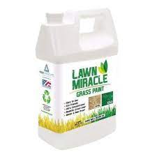 Lawn Miracle 1 Gal Green Grass Paint Concentrate Covering Up To 2000 Sq Ft Grass Painting Landscaping Supplies Grass