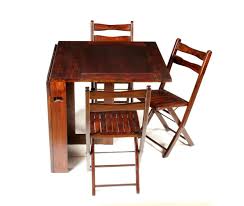 Metal folding chairs are a highly durable seating choice and are great for frequent use, like in office settings. Home And Bazaar Plain Top Folding Dining Table With 3 Folding Chair Dining Set Of 3 Amazon In Furniture