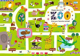 Mapa Zoo Kids Graphic Design Illustrated Map Maps For Kids