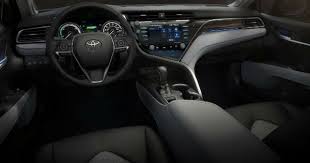 Black 2018 Toyota Camry Front Seat Interior And Dashboard With Toyota Entune 3 0 Camry Toyota Camry Toyota