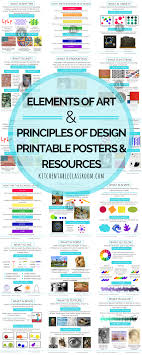 Elements of art worksheets, activities: Printable Resources To Make Teaching The Elements Of Art And The Principles Of Design Easy And Fun Printable P Art Room Posters Principles Of Art Art Basics
