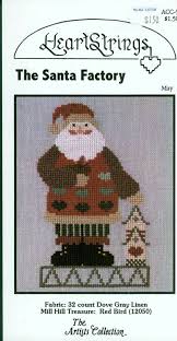 So… stitching was going along great on my santa with snowman project. The Santa Factory May Heartstrings Cross Stitch Christmas Cross Stitch Cross Stitch Samplers