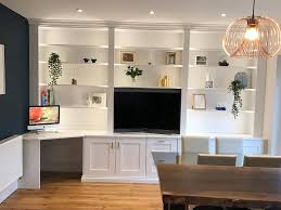 Wall shelves for living room applications. Living Room Wall Unit Stag Interiors Of Derbyshire