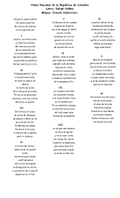 Letra oficial del himno nacional de españa. Pdf Himno Nacional De La Republica De Colombia Letra Rafael Nunez Musica Oreste Sindicicoro Fidel Antonio Carvajal Angulo Academia Edu