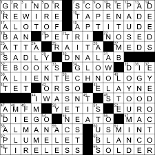 Discover (and save!) your own pins on pinterest. La Times Crossword 12 Oct 19 Saturday Laxcrossword Com