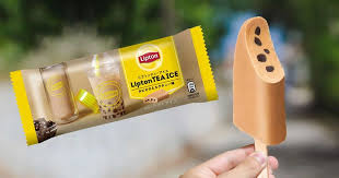 Lipton Releases New Bubble Tea Ice Cream Bar With Tapioca Pearls In Japan Bubble Tea Icecream Bar Bubbles