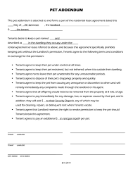 A pet addendum allows a landlord to define, document, and change their pet policies in a lease agreement. Fillable Pet Addendum Template Printable Pdf Download