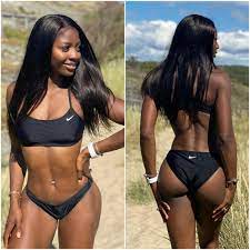 Khaddi sagnia feels happy after landing in japan. Khaddi Sagnia Hottestfemaleathletes